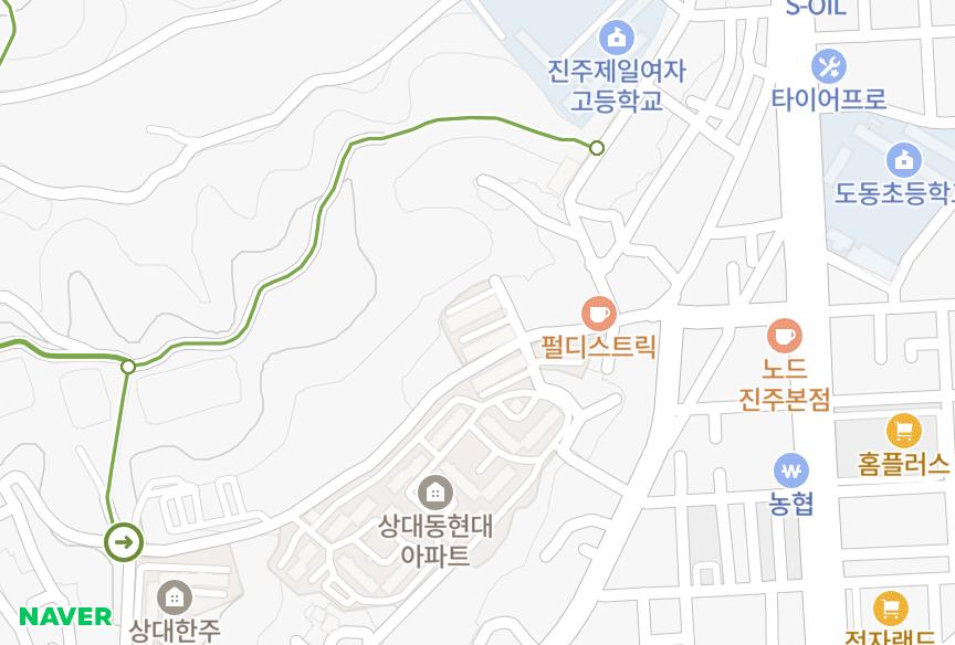 경상남도 진주시 하대동 흥한하대 위치·실거래 시세 지도