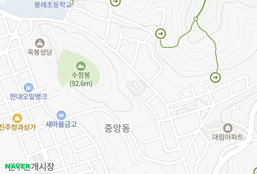 경상남도 진주시 옥봉동 시영 위치·실거래 시세 지도