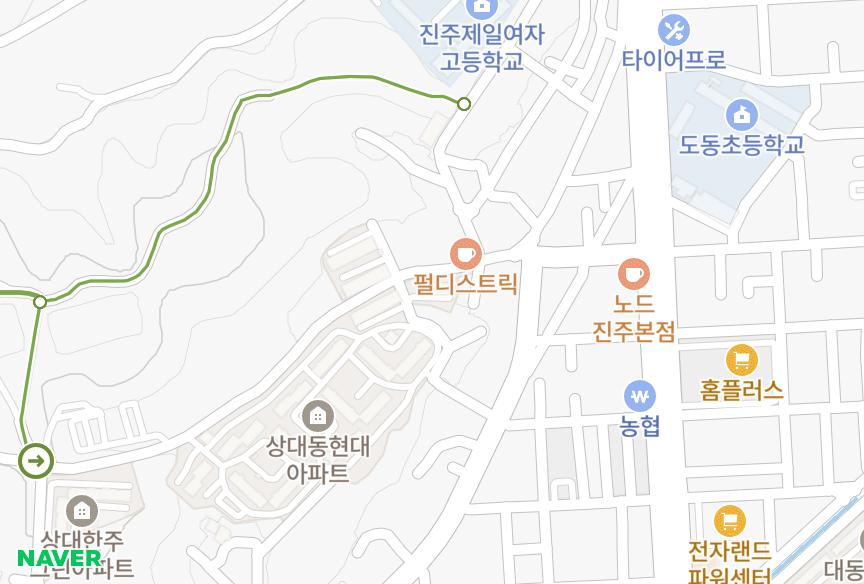 경상남도 진주시 상대동 진주 위치·실거래 시세 지도