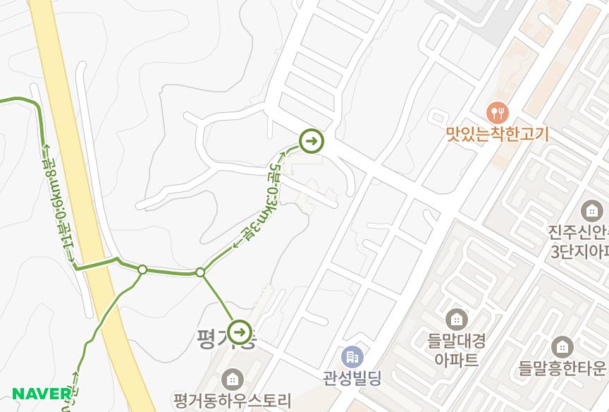 경상남도 진주시 평거동 유일 위치·실거래 시세 지도