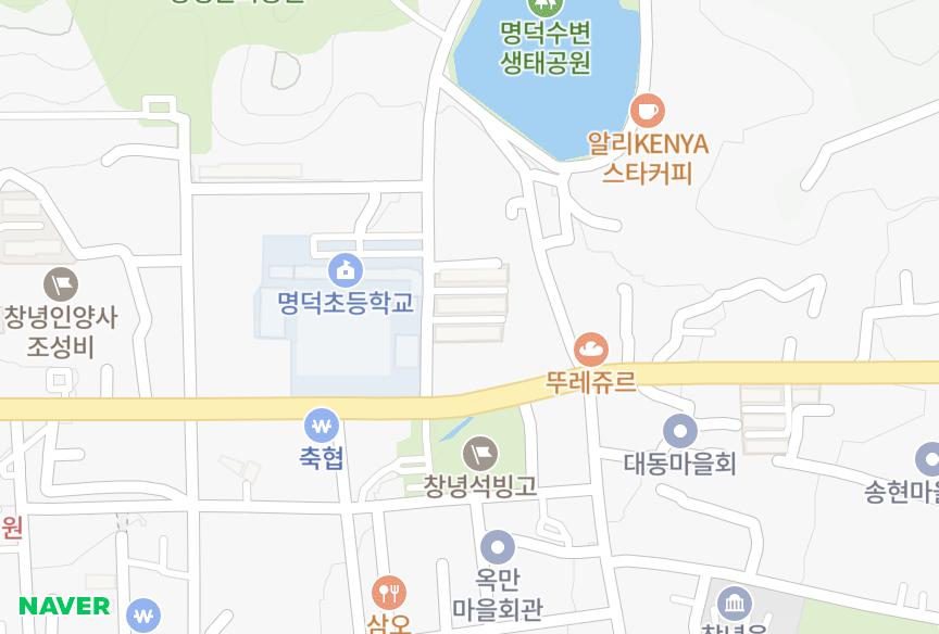 경상남도 창녕군 창녕읍 교리 건우1차 위치·실거래 시세 지도