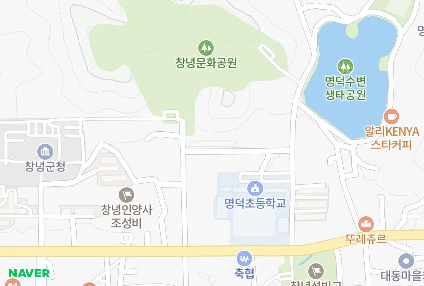경상남도 창녕군 창녕읍 교리 현대맨션2차 위치·실거래 시세 지도