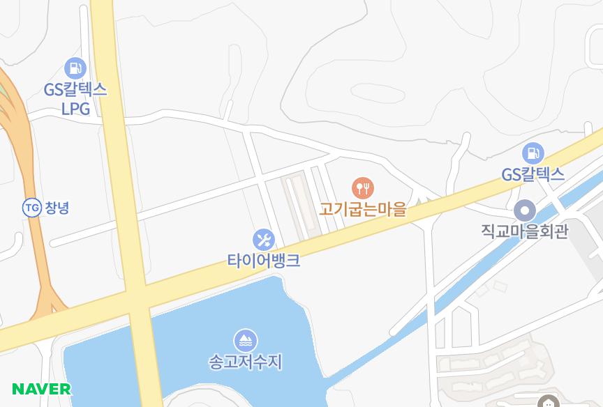 경상남도 창녕군 창녕읍 직교리 대한 위치·실거래 시세 지도