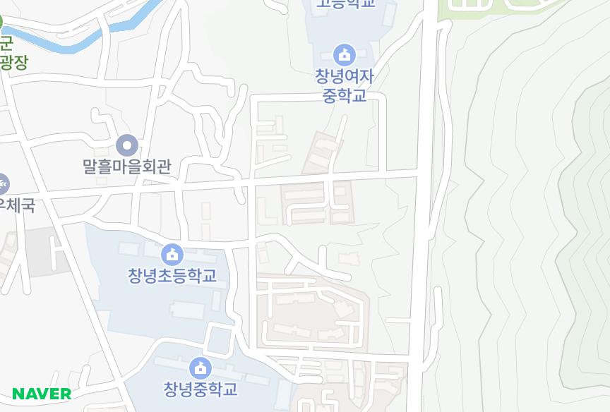 경상남도 창녕군 창녕읍 말흘리 창녕건우그린맨션3차 위치·실거래 시세 지도