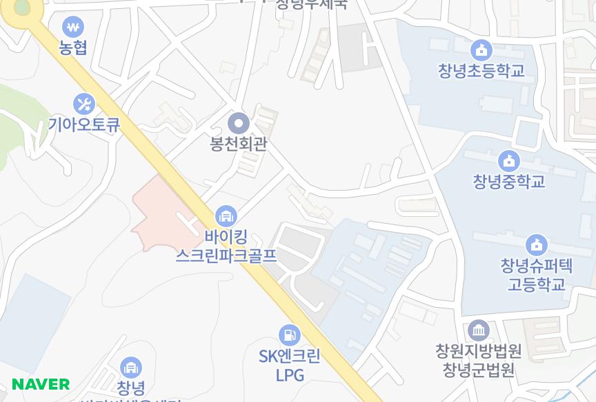 경상남도 창녕군 창녕읍 교하리 일진이브빌 위치·실거래 시세 지도