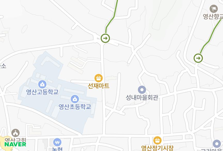 경상남도 창녕군 영산면 성내리 라인 위치·실거래 시세 지도