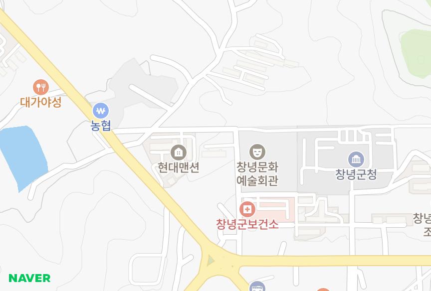 경상남도 창녕군 창녕읍 교리 그린시티 위치·실거래 시세 지도