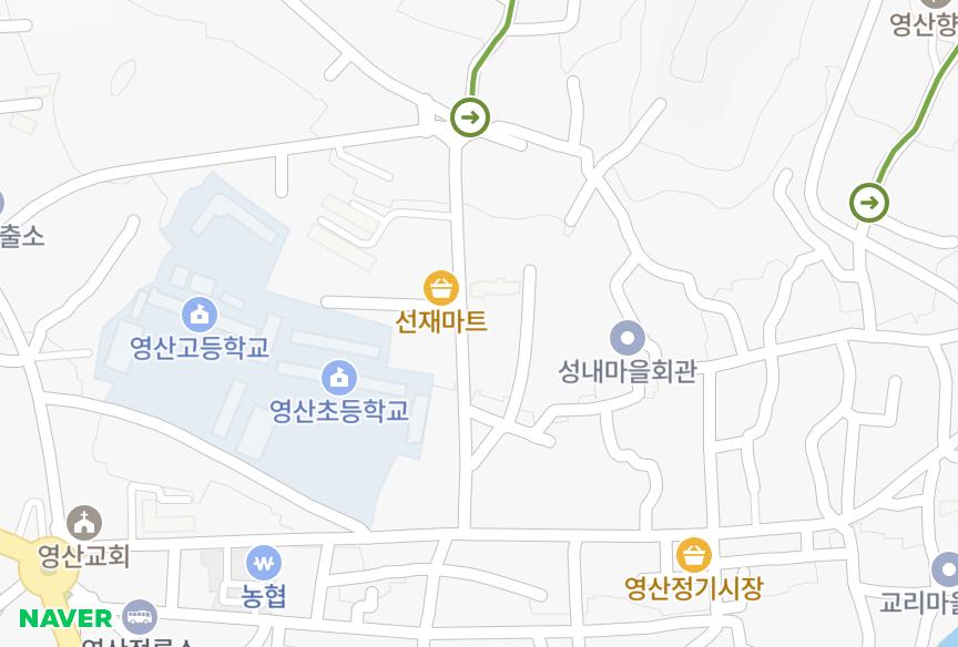 경상남도 창녕군 영산면 성내리 경림Ⅱ빌 위치·실거래 시세 지도