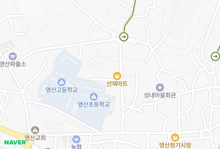 경상남도 창녕군 영산면 성내리 라인빌라트 위치·실거래 시세 지도