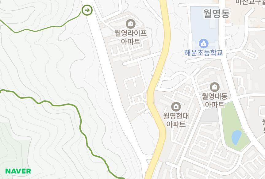 경상남도 창원시 마산합포구 월영동 화인아트빌라2차 위치·실거래 시세 지도