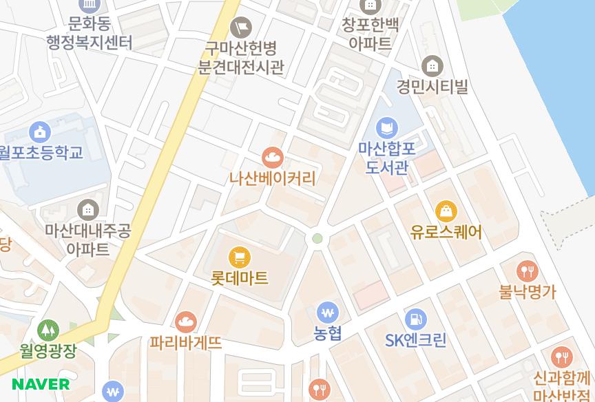 경상남도 창원시 마산합포구 창포동3가 창포경민 위치·실거래 시세 지도
