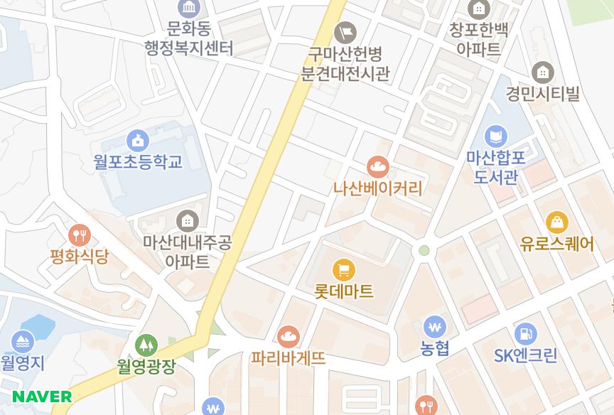 경상남도 창원시 마산합포구 창포동3가 리치클하우스 위치·실거래 시세 지도