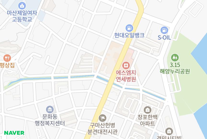 경상남도 창원시 마산합포구 두월동2가 상우더헤라우스 위치·실거래 시세 지도