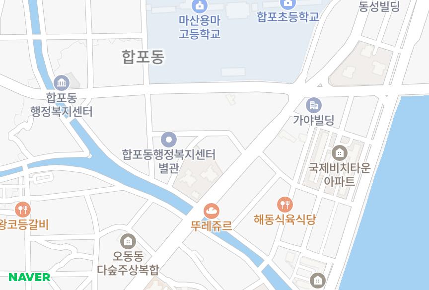 경상남도 창원시 마산합포구 산호동 진웅네스빌 위치·실거래 시세 지도