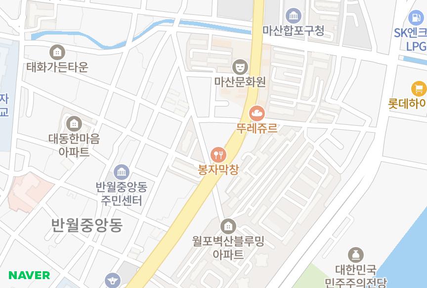 경상남도 창원시 마산합포구 중앙동2가 남명세비앙 위치·실거래 시세 지도