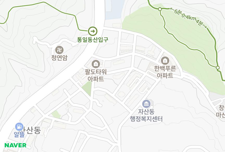 경상남도 창원시 마산합포구 자산동 한백3차 위치·실거래 시세 지도