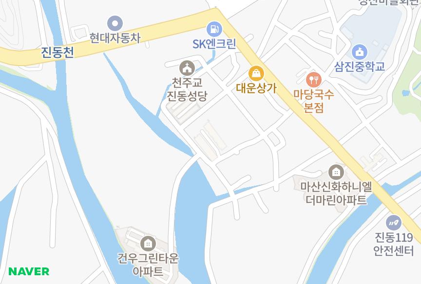 경상남도 창원시 마산합포구 진동면 진동리 성원이화맨션 위치·실거래 시세 지도