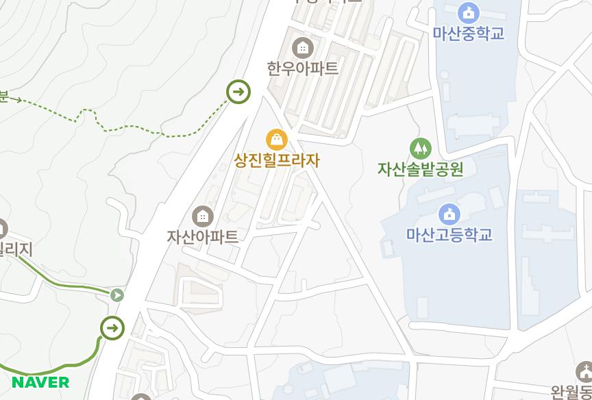 경상남도 창원시 마산합포구 자산동 평화궁전 위치·실거래 시세 지도