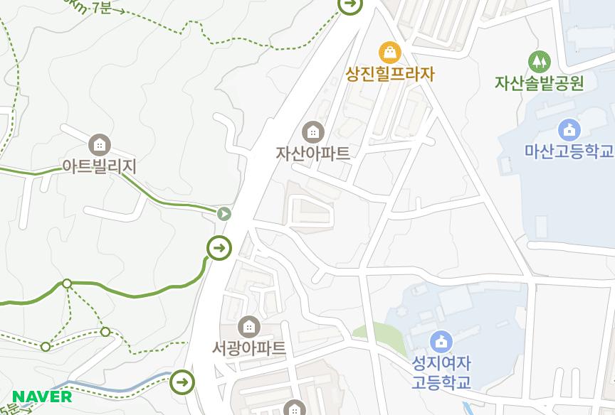 경상남도 창원시 마산합포구 완월동 완월기공 위치·실거래 시세 지도