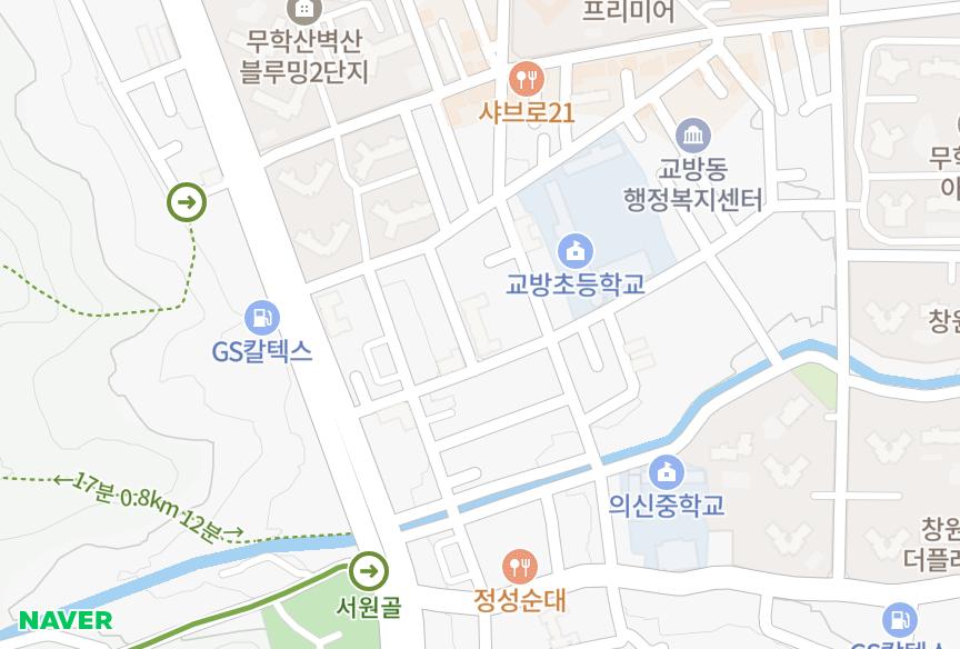 경상남도 창원시 마산합포구 교방동 청송 위치·실거래 시세 지도
