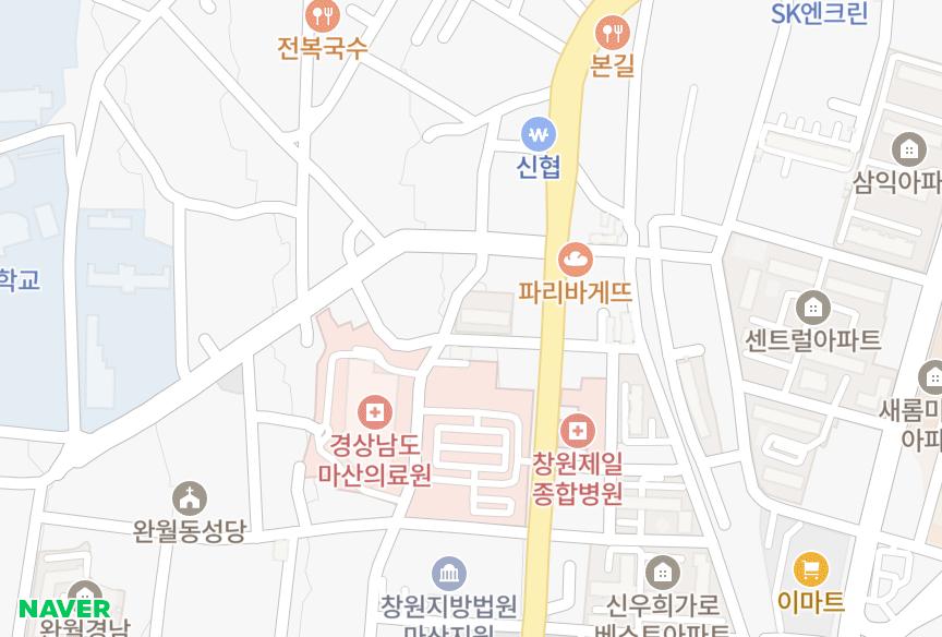 경상남도 창원시 마산합포구 장군동5가 금강제이드 위치·실거래 시세 지도