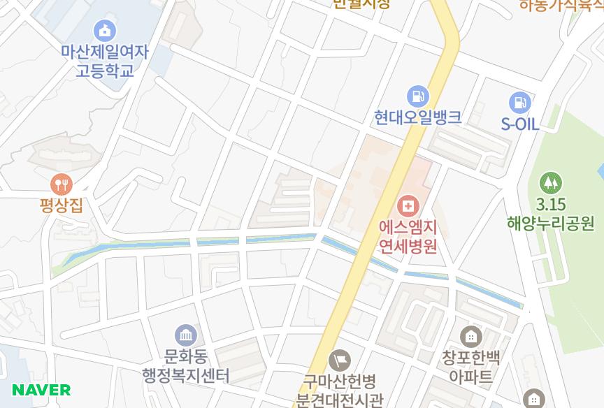 경상남도 창원시 마산합포구 두월동2가 무학빌라맨션 위치·실거래 시세 지도