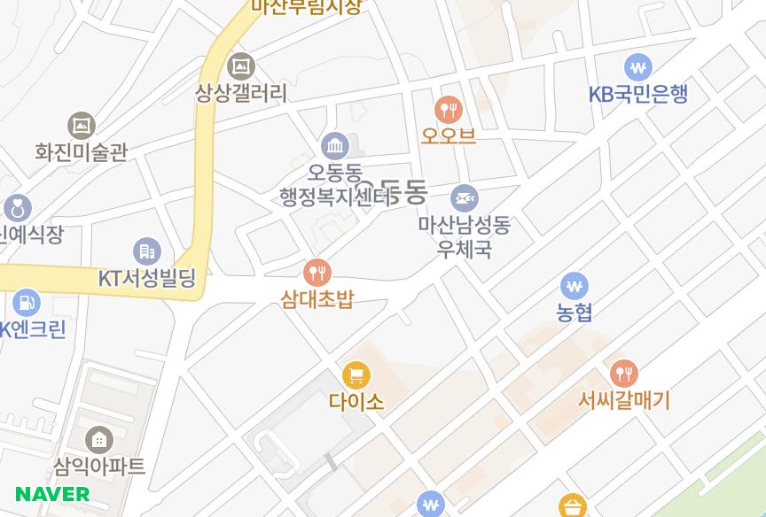 경상남도 창원시 마산합포구 신포동2가 이담채 위치·실거래 시세 지도
