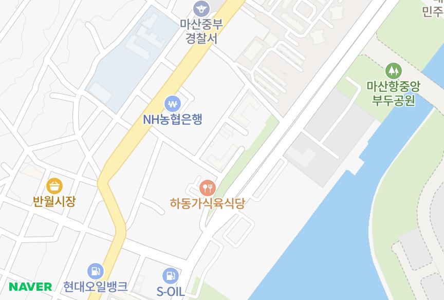경상남도 창원시 마산합포구 월포동 한성가고파맨션 위치·실거래 시세 지도