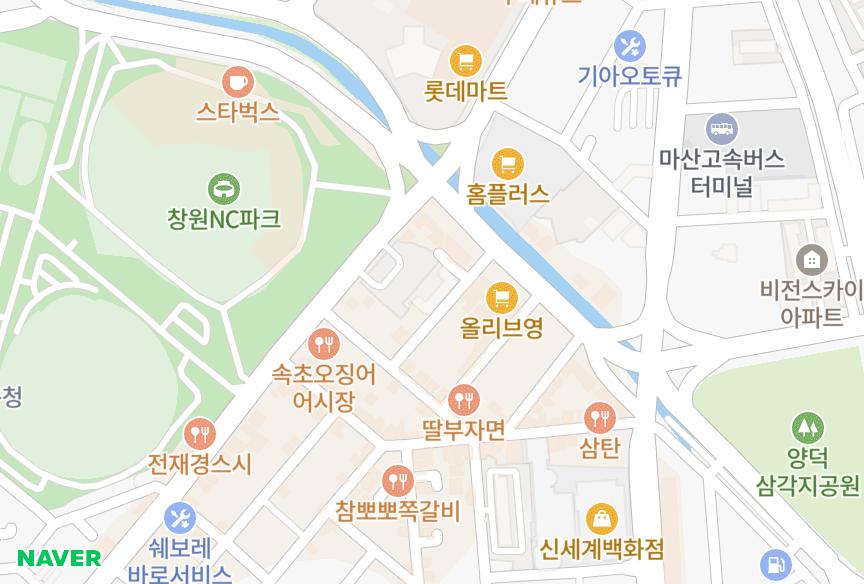 경상남도 창원시 마산합포구 산호동 산호국민주택 위치·실거래 시세 지도