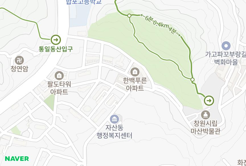 경상남도 창원시 마산합포구 자산동 대림공작2차 위치·실거래 시세 지도