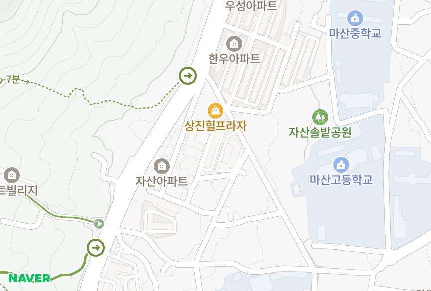 경상남도 창원시 마산합포구 자산동 동성 위치·실거래 시세 지도