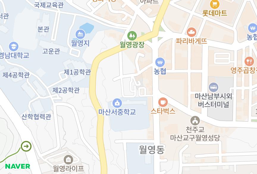경상남도 창원시 마산합포구 월영동 진달래국민주택 위치·실거래 시세 지도