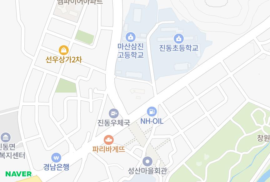 경상남도 창원시 마산합포구 진동면 진동리 대권한빛 위치·실거래 시세 지도