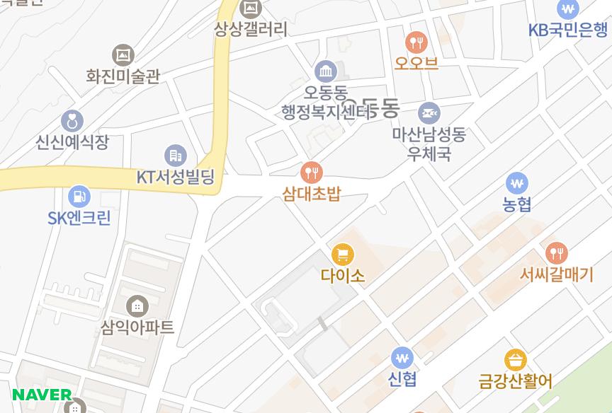 경상남도 창원시 마산합포구 신포동2가 우경씨사이드빌 위치·실거래 시세 지도