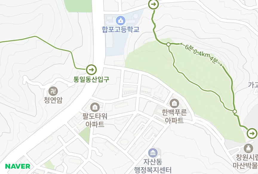 경상남도 창원시 마산합포구 자산동 대림공작1차 위치·실거래 시세 지도