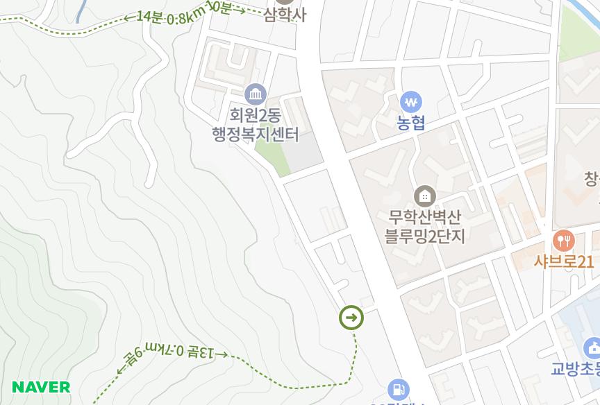 경상남도 창원시 마산합포구 교방동 대양파크맨션 위치·실거래 시세 지도