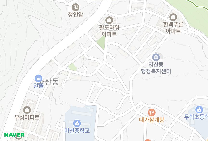 경상남도 창원시 마산합포구 자산동 동북하얏트빌 위치·실거래 시세 지도