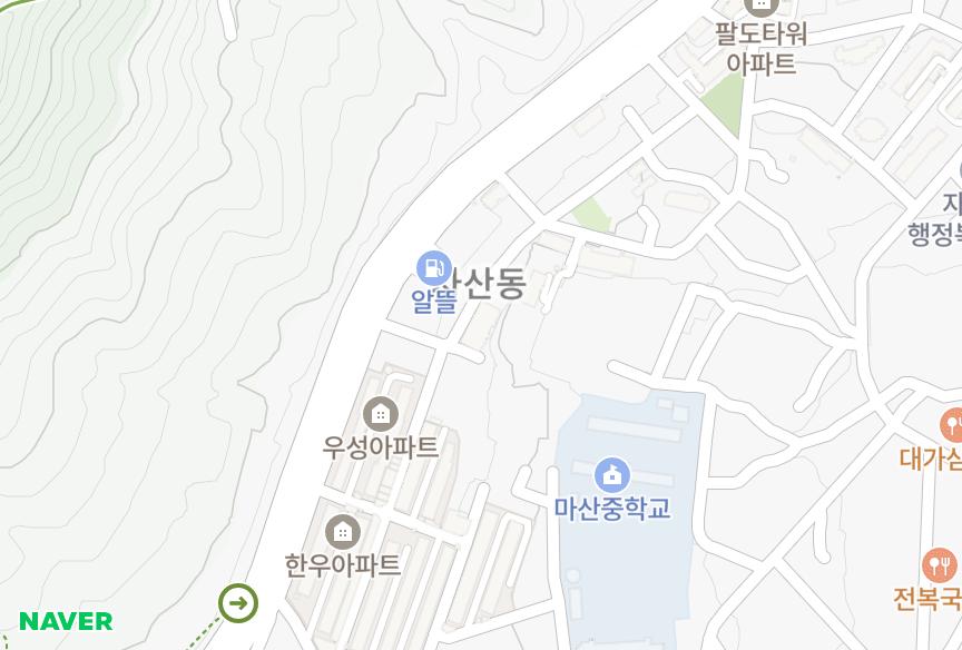경상남도 창원시 마산합포구 자산동 청안펠리스빌 위치·실거래 시세 지도