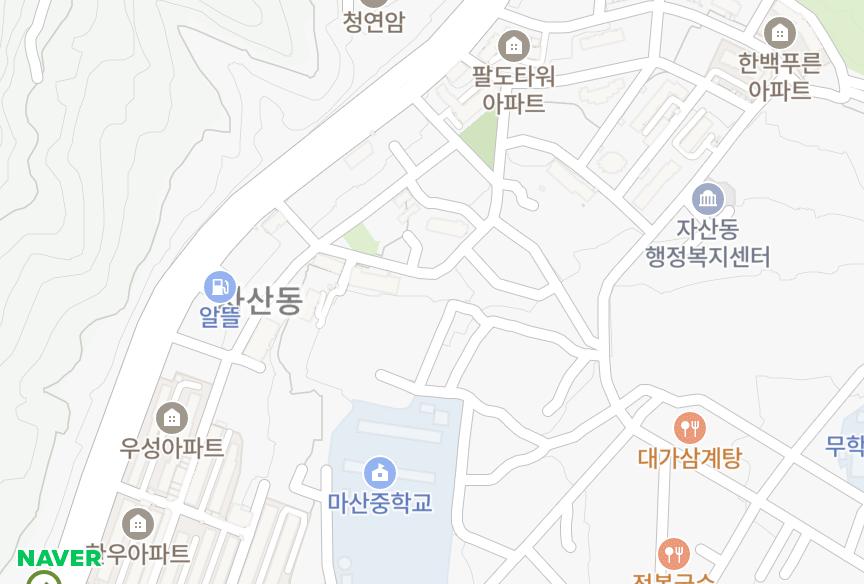 경상남도 창원시 마산합포구 자산동 자산코랄하우스 위치·실거래 시세 지도