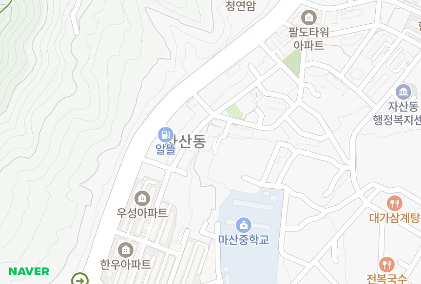 경상남도 창원시 마산합포구 자산동 성은빌라 위치·실거래 시세 지도