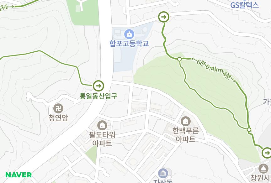 경상남도 창원시 마산합포구 자산동 한려미리내빌라 위치·실거래 시세 지도