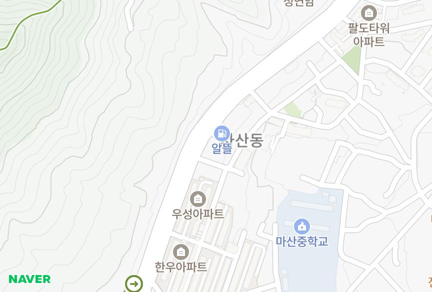 경상남도 창원시 마산합포구 자산동 자산씨티빌 위치·실거래 시세 지도