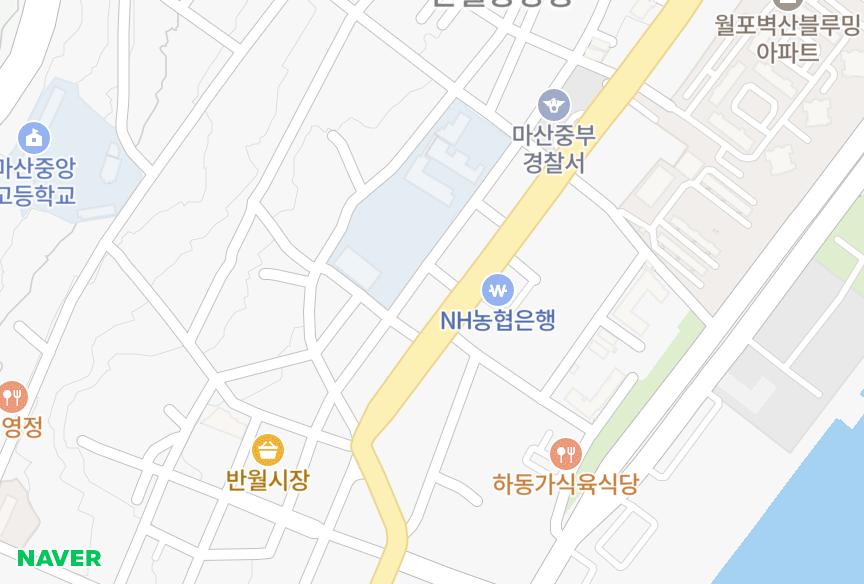경상남도 창원시 마산합포구 중앙동1가 우성빌라트 위치·실거래 시세 지도