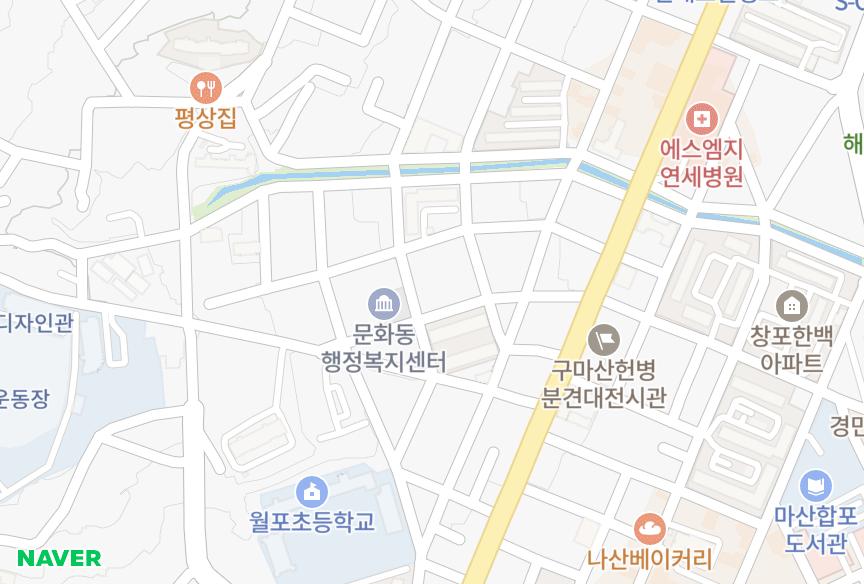 경상남도 창원시 마산합포구 대외동 한백가든빌라 위치·실거래 시세 지도