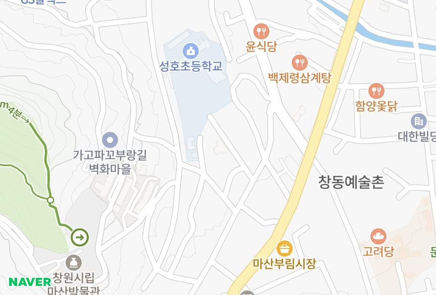 경상남도 창원시 마산합포구 추산동 다임아크로빌 위치·실거래 시세 지도