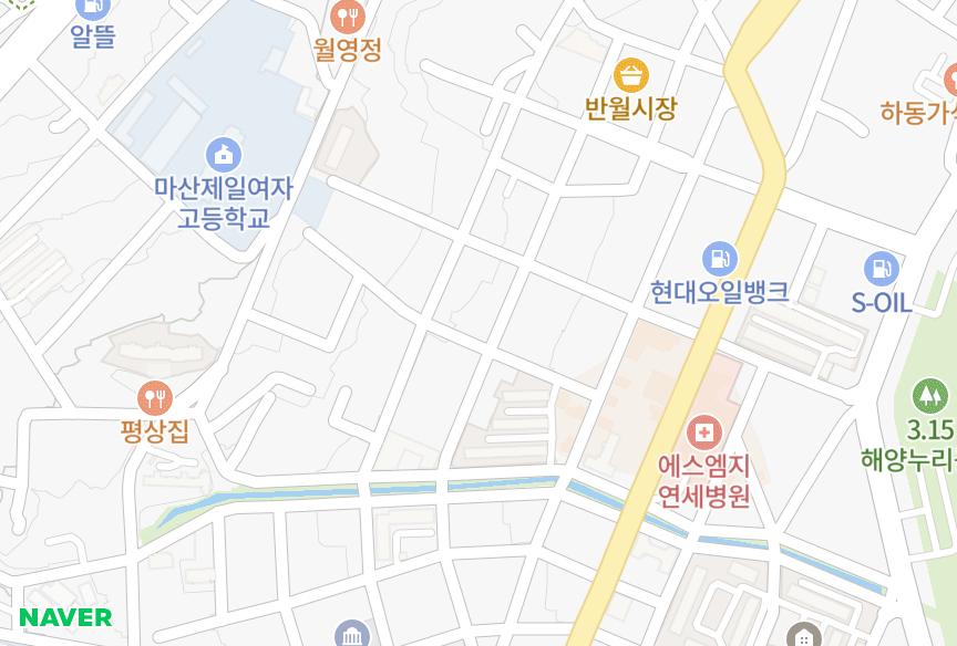 경상남도 창원시 마산합포구 신창동 대천브레셋 위치·실거래 시세 지도