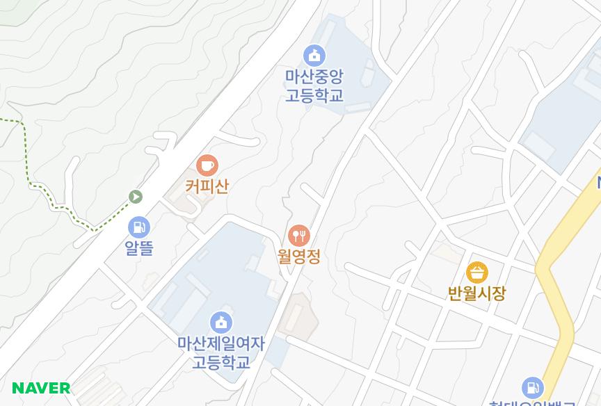 경상남도 창원시 마산합포구 월영동 대한제니스빌라 위치·실거래 시세 지도