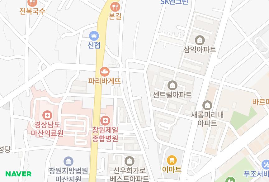 경상남도 창원시 마산합포구 중앙동3가 목화맨션 위치·실거래 시세 지도