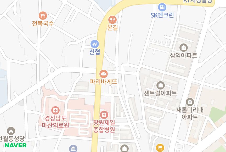 경상남도 창원시 마산합포구 중앙동3가 선화 위치·실거래 시세 지도