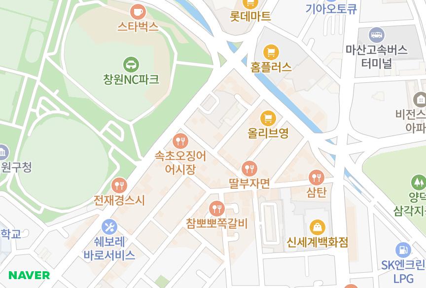 경상남도 창원시 마산합포구 산호동 참조은빌라트 위치·실거래 시세 지도